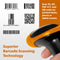 Ambir Technology Inc BR200-BL Wireless Barcode Reader (Black/Orange)