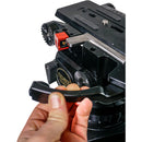 Teris TS350-CINE Fluid Head with Cine-H Heavy-Duty Tripod Kit