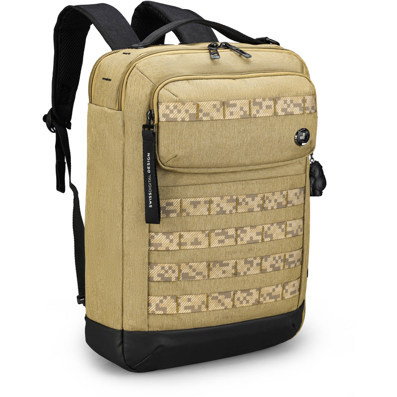 Swissdigital BERG Hybrid Briefcase (Dark Khaki)