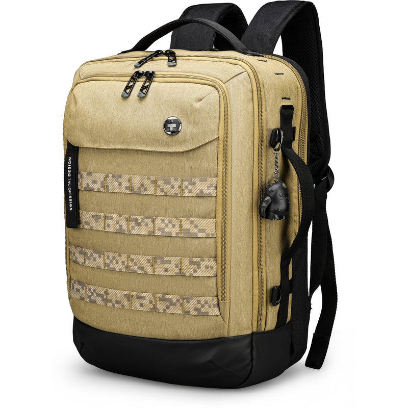 Swissdigital BERG L Backpack (Dark Khaki, 24L)