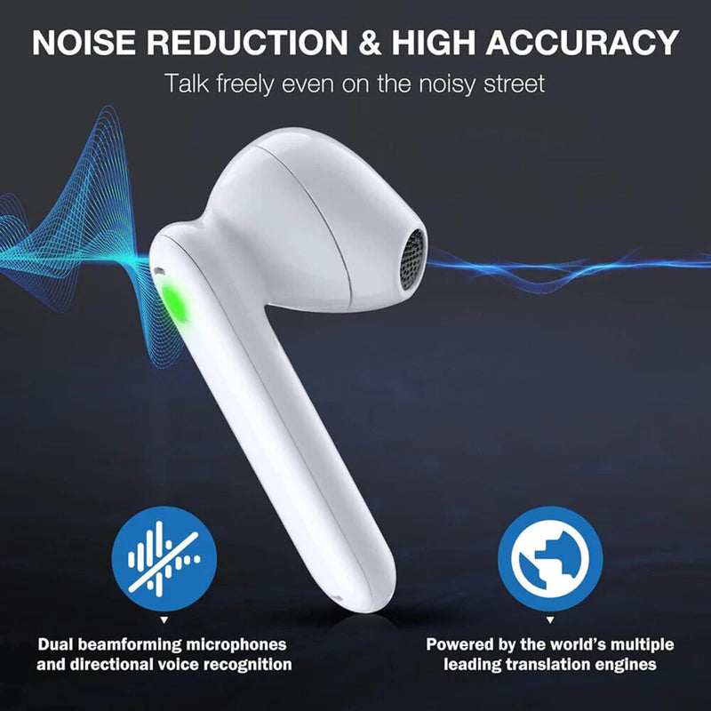 Timekettle WT2 Edge Real-Time Translator Earbuds (Online/Offline, White)