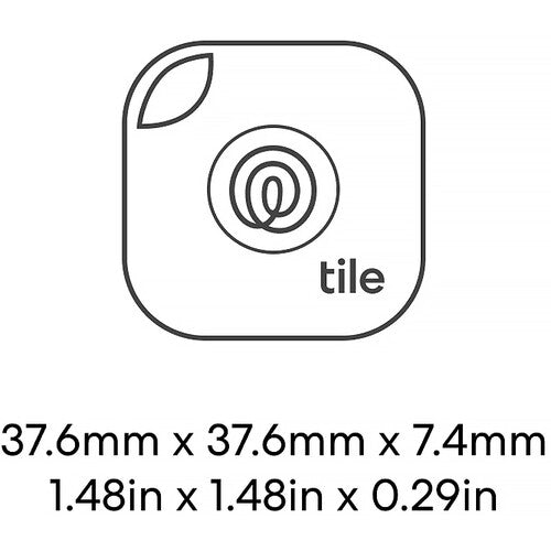 Tile Mate Bluetooth Tracker (2024, 2-Pack, Black)
