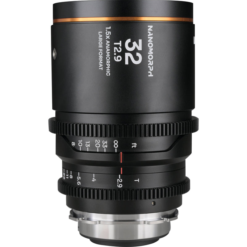 Venus Optics Laowa Nanomorph 32mm T2.9 1.5x LF Anamorphic Lens (ARRI PL & Canon EF, Amber Flare)