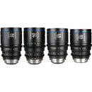 Venus Optics Laowa Nanomorph T2.9 1.5x LF Anamorphic 4-Lens Bundle (ARRI PL/Canon EF, Blue Flare)