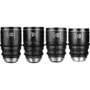Venus Optics Laowa Nanomorph T2.9 1.5x LF Anamorphic 4-Lens Bundle (ARRI PL/Canon EF, Silver Flare)