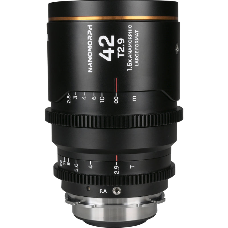 Venus Optics Laowa Nanomorph 42mm T2.9 LF Anamorphic Lens (ARRI PL & Canon EF, Amber Flare)