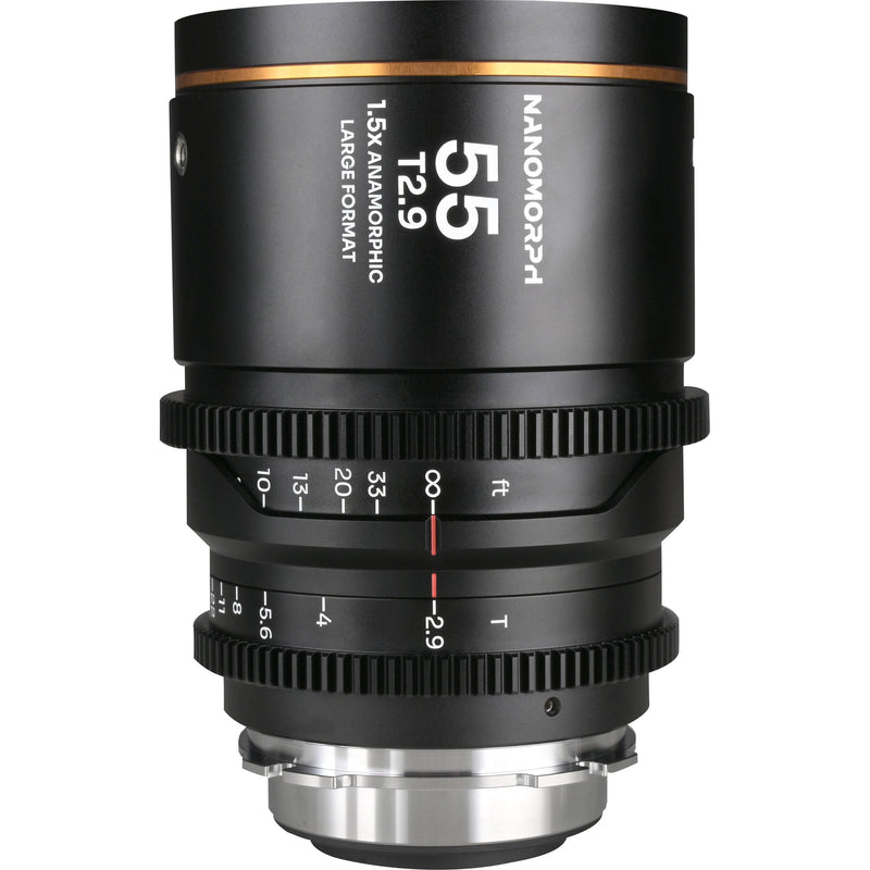 Venus Optics Laowa Nanomorph 55mm T2.9 1.5x LF Anamorphic Lens (ARRI PL & Canon EF, Amber Flare)