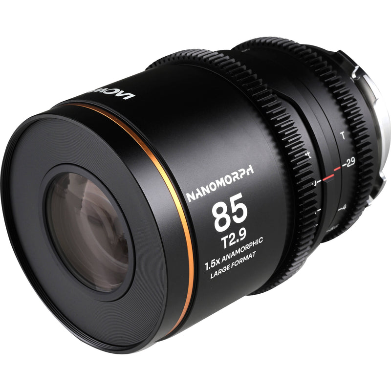 Venus Optics Laowa Nanomorph 85mm T2.9 1.5x LF Anamorphic Lens (ARRI PL & Canon EF, Amber Flare)