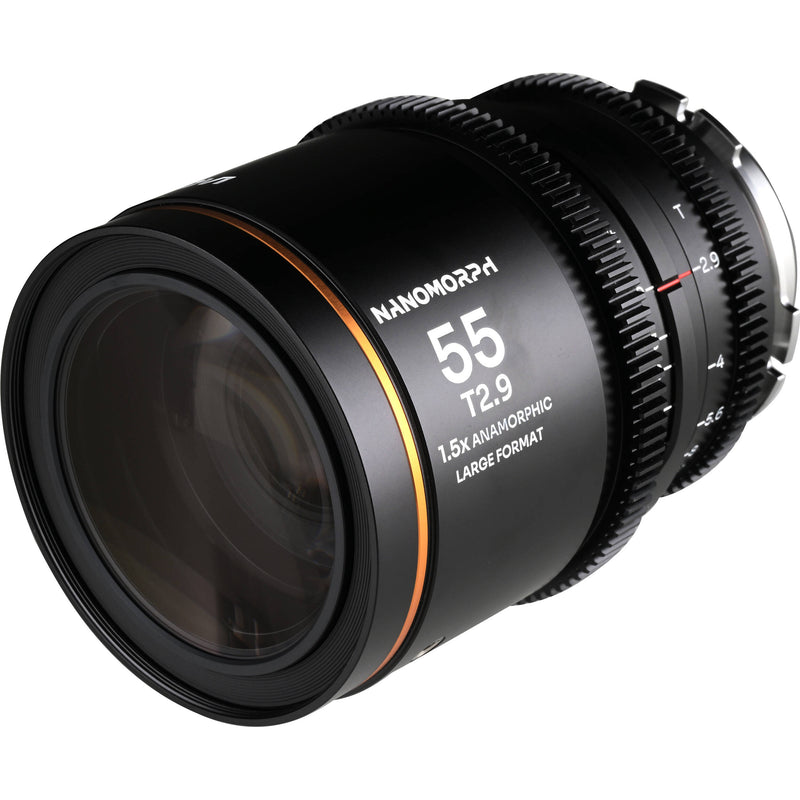 Venus Optics Laowa Nanomorph 55mm T2.9 1.5x LF Anamorphic Lens (ARRI PL & Canon EF, Amber Flare)