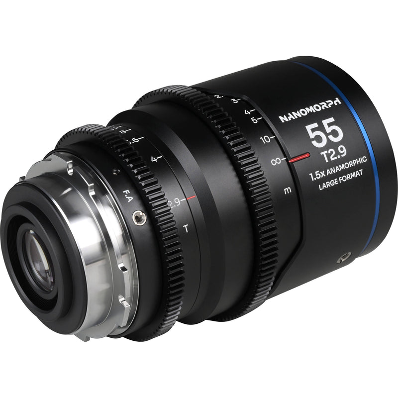 Venus Optics Laowa Nanomorph 55mm T2.9 1.5x LF Anamorphic Lens (ARRI PL & Canon EF, Blue Flare)