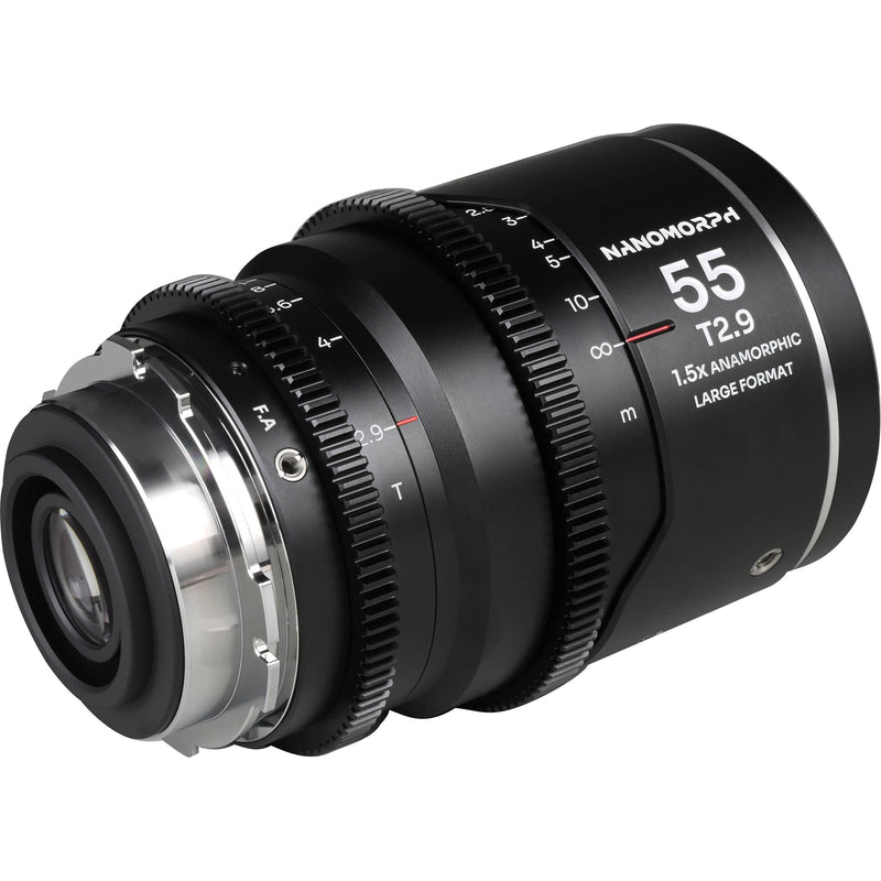 Venus Optics Laowa Nanomorph 55mm T2.9 1.5x LF Anamorphic Lens (ARRI PL & Canon EF, Silver Flare)
