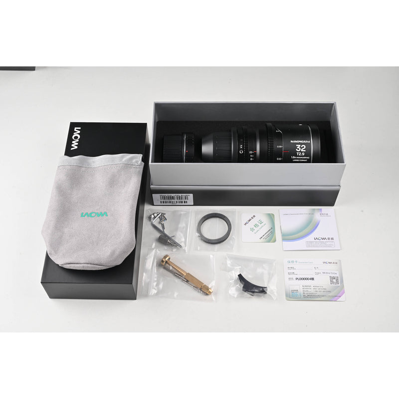 Venus Optics Laowa Nanomorph T2.9 1.5x LF Anamorphic 4-Lens Bundle (ARRI PL/Canon EF, Silver Flare)