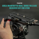 Tilta Arca-Type Dual Quick Release Receiver Kit for CT08 (Titanium Gray)