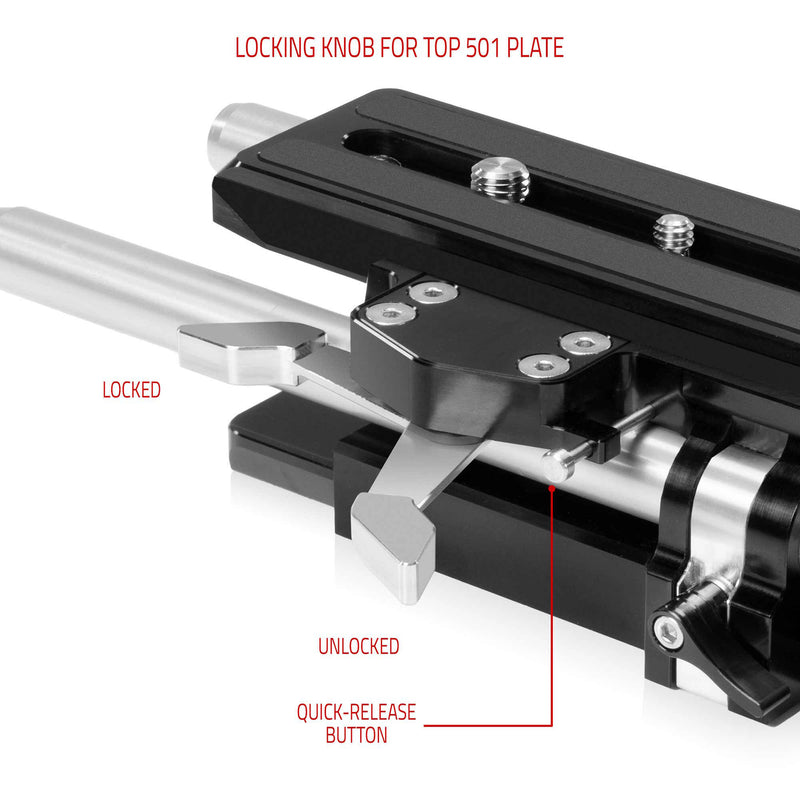 SHAPE 15mm LWS Baseplate for Blackmagic PYXIS 6K