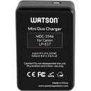 Watson Mini Duo USB-C Charger for Canon LP-E17 Batteries