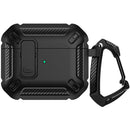 Sahara Case Raider Series Heavy-Duty Case for Apple AirPods 4 (Scorpion Black)