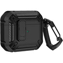Sahara Case Raider Series Heavy-Duty Case for Apple AirPods 4 (Scorpion Black)
