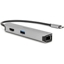 Rocstor USB-C to HDMI 4K, RJ45, 5-In-1 Multiport Adapter