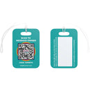 SeQR Contact Secure Luggage Tag (Teal, 2-Pack)