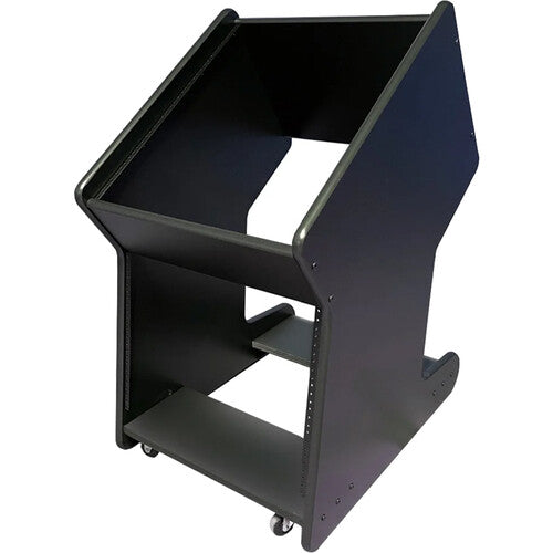 RAB Audio ProRak M20 Rolling Angled Rack Unit (Black, 20 RU)