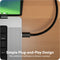 HYPER HyperDrive USB-C to HDMI Adapter Cable (8', Black)