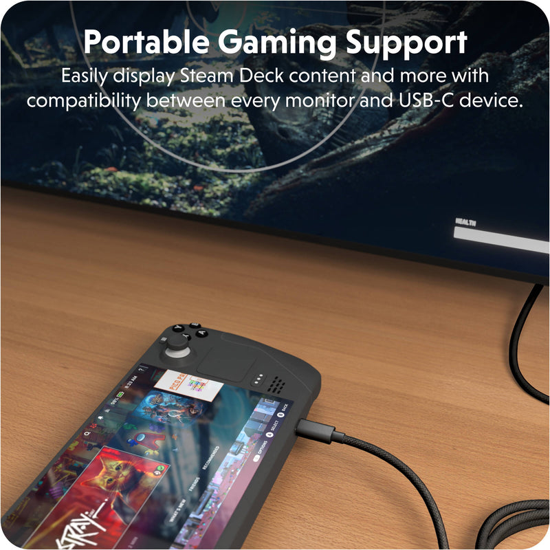 HYPER HyperDrive USB-C to HDMI Adapter Cable (8', Black)