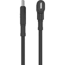 HYPER HyperJuice USB-C and Lightning Hybrid Silicone Cable (5', Black)