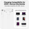 HYPER HyperJuice USB-C and Lightning Hybrid Silicone Cable (5', White)