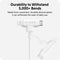 HYPER HyperJuice USB-C and Lightning Hybrid Silicone Cable (5', White)