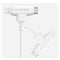 HYPER HyperJuice USB-C and Lightning Hybrid Silicone Cable (5', White)
