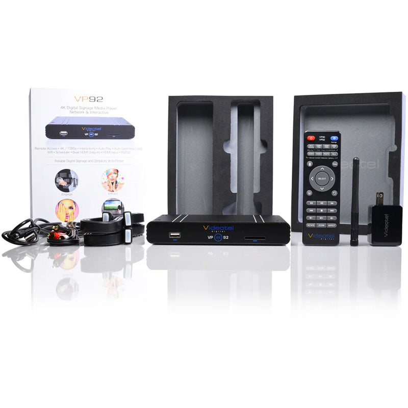 Videotel Digital VP92+ 4K Digital Signage Media Player