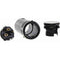 American Recorder Low-Profile 3-Pin XLR Male Connector (Black)