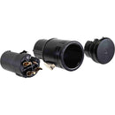 American Recorder Low-Profile 3-Pin XLR Female Connector (Black)