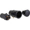 American Recorder Low-Profile 3-Pin XLR Female Connector (Black)