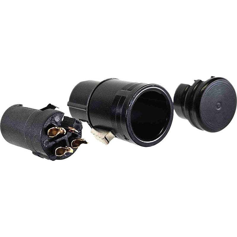 American Recorder Low-Profile 3-Pin XLR Female Connector (Black)