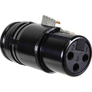 American Recorder Low-Profile 3-Pin XLR Female Connector (Black)