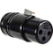 American Recorder Low-Profile 3-Pin XLR Female Connector (Black)
