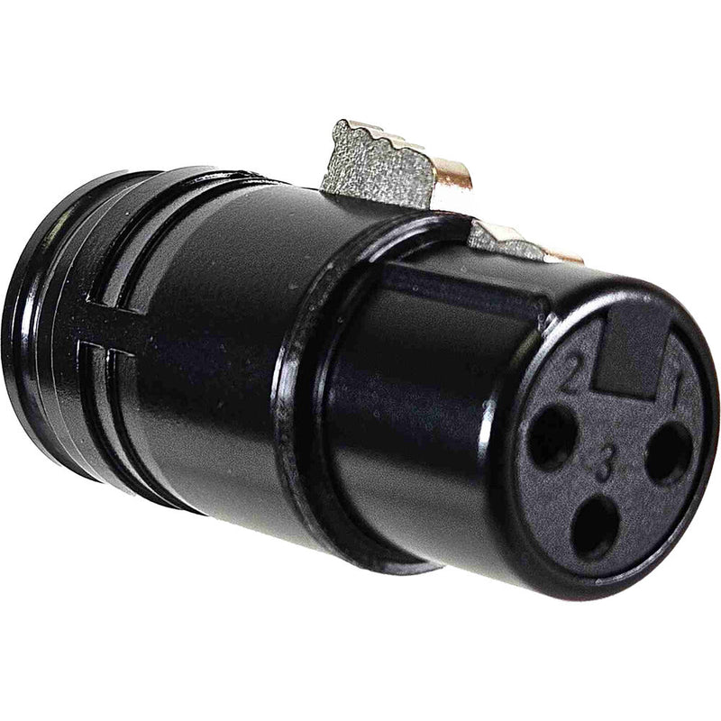 American Recorder Low-Profile 3-Pin XLR Female Connector (Black)