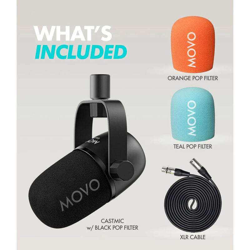 Movo Photo CastMic Dynamic XLR Microphone