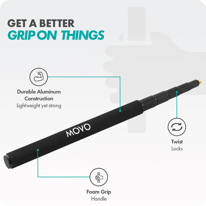 Movo Photo CMP-17 Professional Aluminum Boompole (9.8')