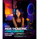 Movo Photo MDX-1 Podcasting Kit with USB Audio Interface, Microphones, Table Stands, and Headphones (2-Pack)