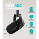 Movo Photo MDX-1 Podcasting Kit with USB Audio Interface, Microphones, and Table Stands (2-Pack)