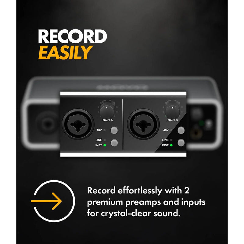 Movo Photo Phantom 2-Channel USB Audio Interface with RGB