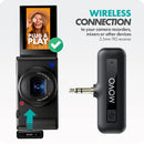 Movo Photo WM-VXR10 Wireless Microphone Adapter for VXR10 and Mini-Shotgun Microphones (3.5mm)