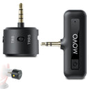 Movo Photo WM-VXR10 Wireless Microphone Adapter for VXR10 and Mini-Shotgun Microphones (3.5mm)