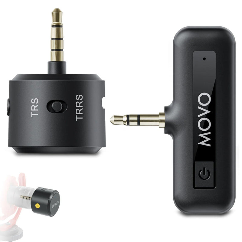 Movo Photo WM-VXR10 Wireless Microphone Adapter for VXR10 and Mini-Shotgun Microphones (3.5mm)