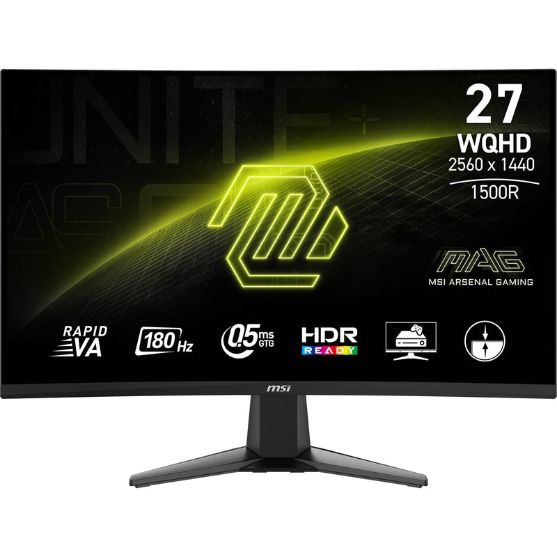 MSI MAG 27CQ6F 27" 1440p HDR 180 Hz Curved Gaming Monitor