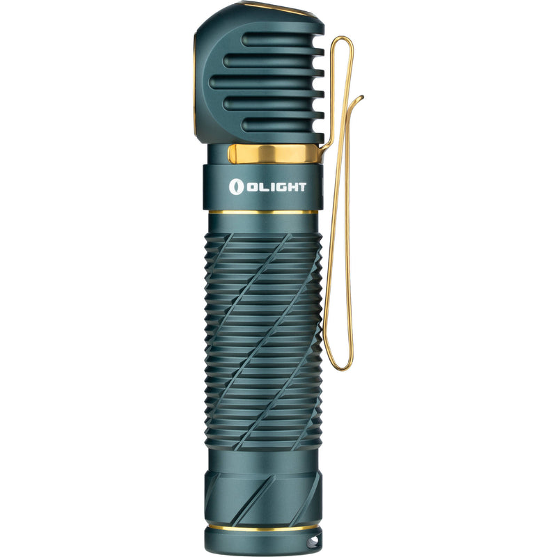 Olight Perun 2 Rechargeable Right-Angle LED Flashlight and Headband (Dream Blue)