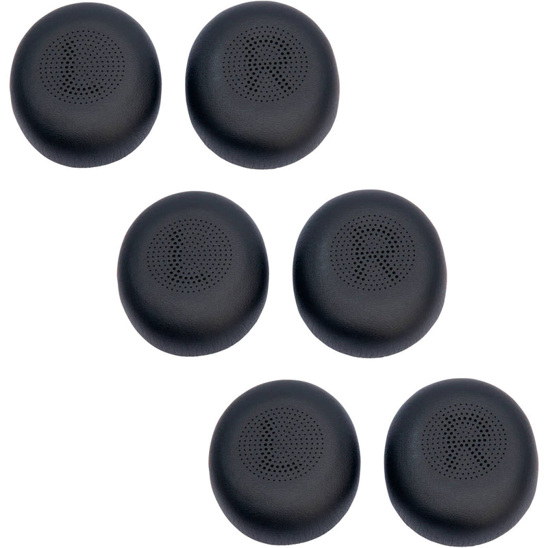 Jabra Ear Cushions for Evolve2 40 & 65 (Black, 6-Pack)