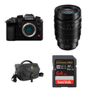 Panasonic Lumix GH7 Mirrorless Camera with 10-25mm f/1.7 Lens and Basic Bundle (Black)